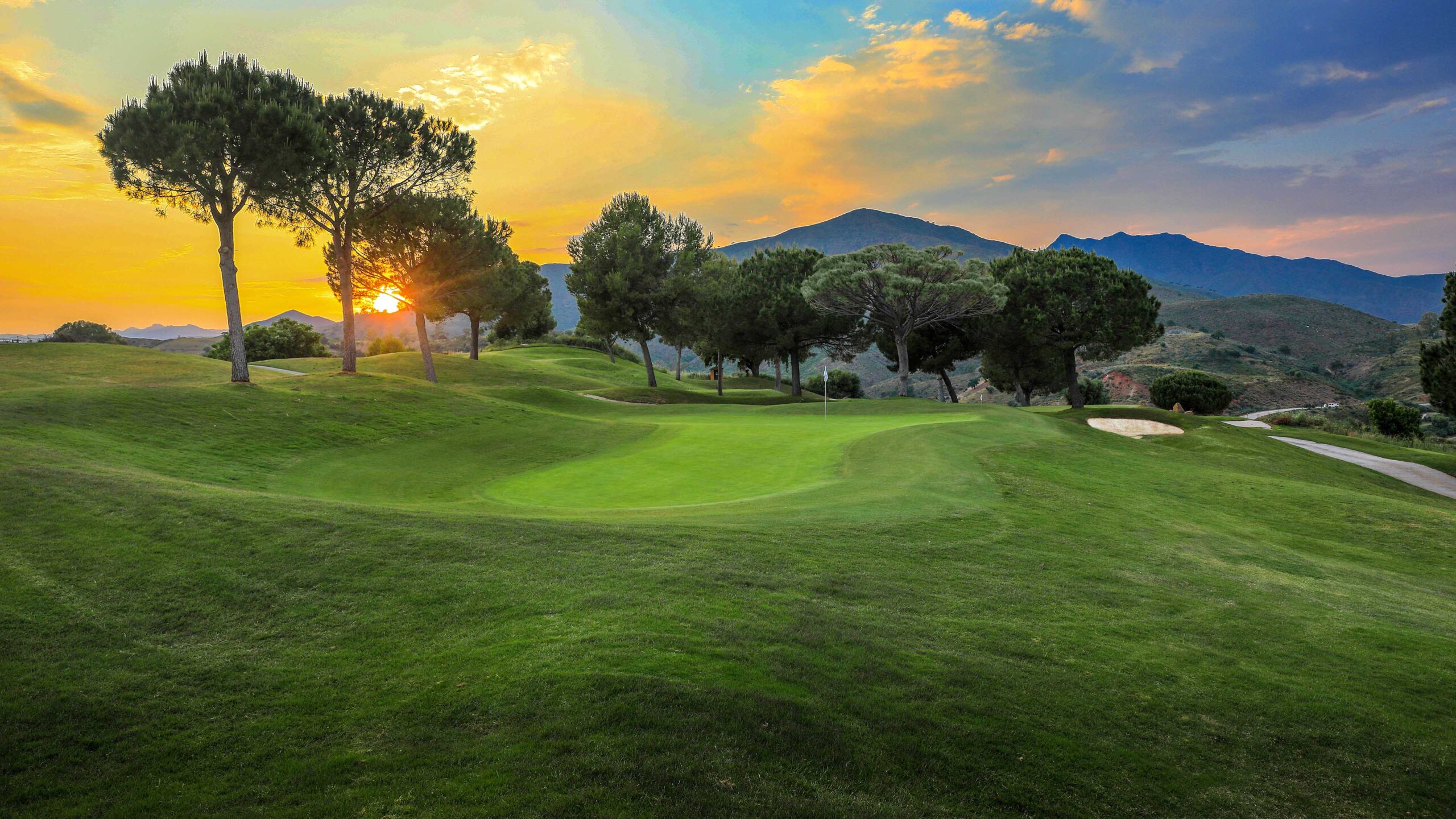 Golfplatz_Sonnenuntergang